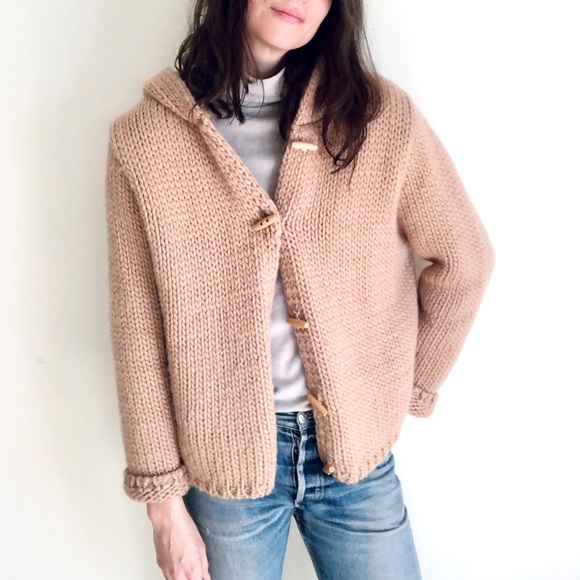 Chunky knit 100% wool cardigan - Picture 5 of 16